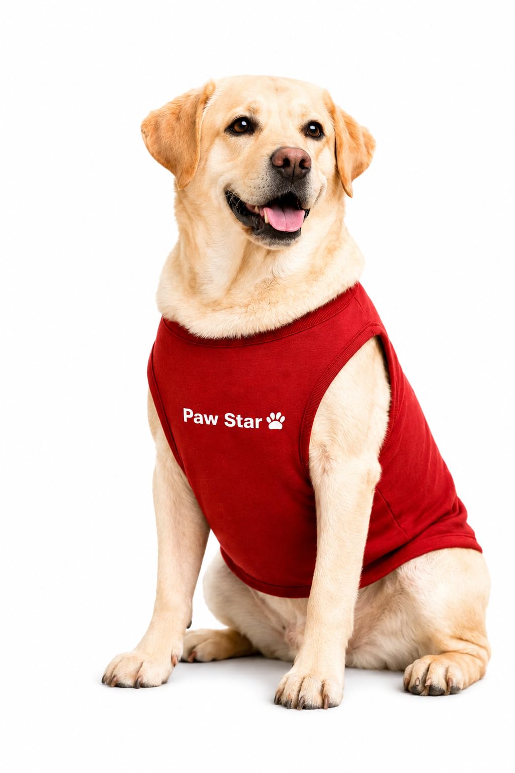 Dog T Shirt Soft Sleeveless Pet Vest Clothes for Dogs | Breathable Puppy Shirt for Labrador, Golden Retriever & Medium Large Dogs (Maroon, XL)-image-13