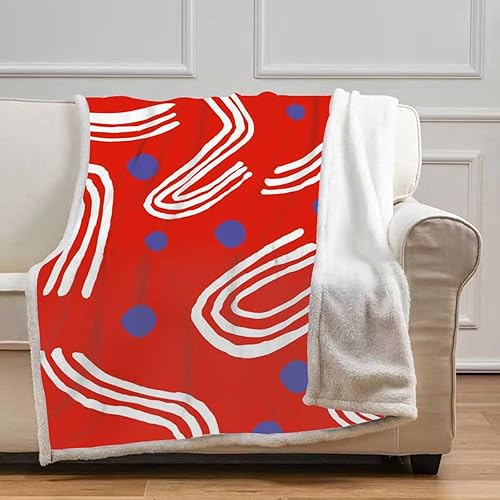 Miniatura 6 de Cobijas Calientes para Invierno Dreamy Clouds - Manta de vellón de microfibra moderna para sofá, cama, sofá, silla, tamaño 51 x 59 pulgadas