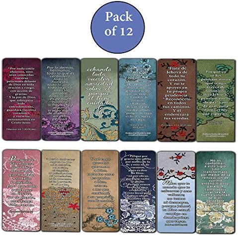 Spanish Vintage Favorite Scriptures Bookmarks for Women (12-Pack) - Great Collections of Spanish Bible Verses - Image 3