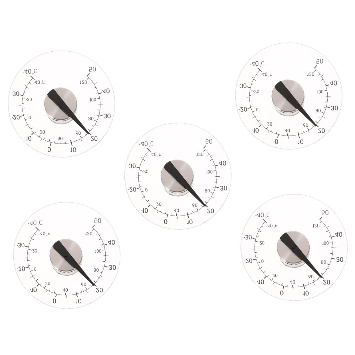 HANABASS 5St Haushaltsthermometer außen Aufkleber für die Temperaturanzeige aussentemperaturanzeige wetterstation raumthermometer innen Wasserdichtes Thermometer Selbstklebendes Thermometer