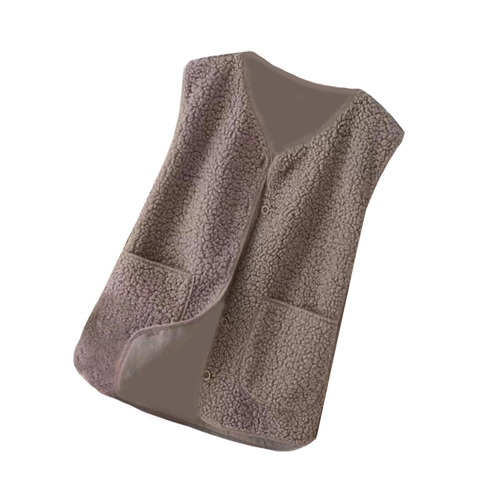 merishopp Womens Fleece Vest Soft Comfortable Warm Sleeveless for Autumn Spring Khaki|Clothing Shoes & Accessories | Womens Clothing | Coats & Jackets-picture-28