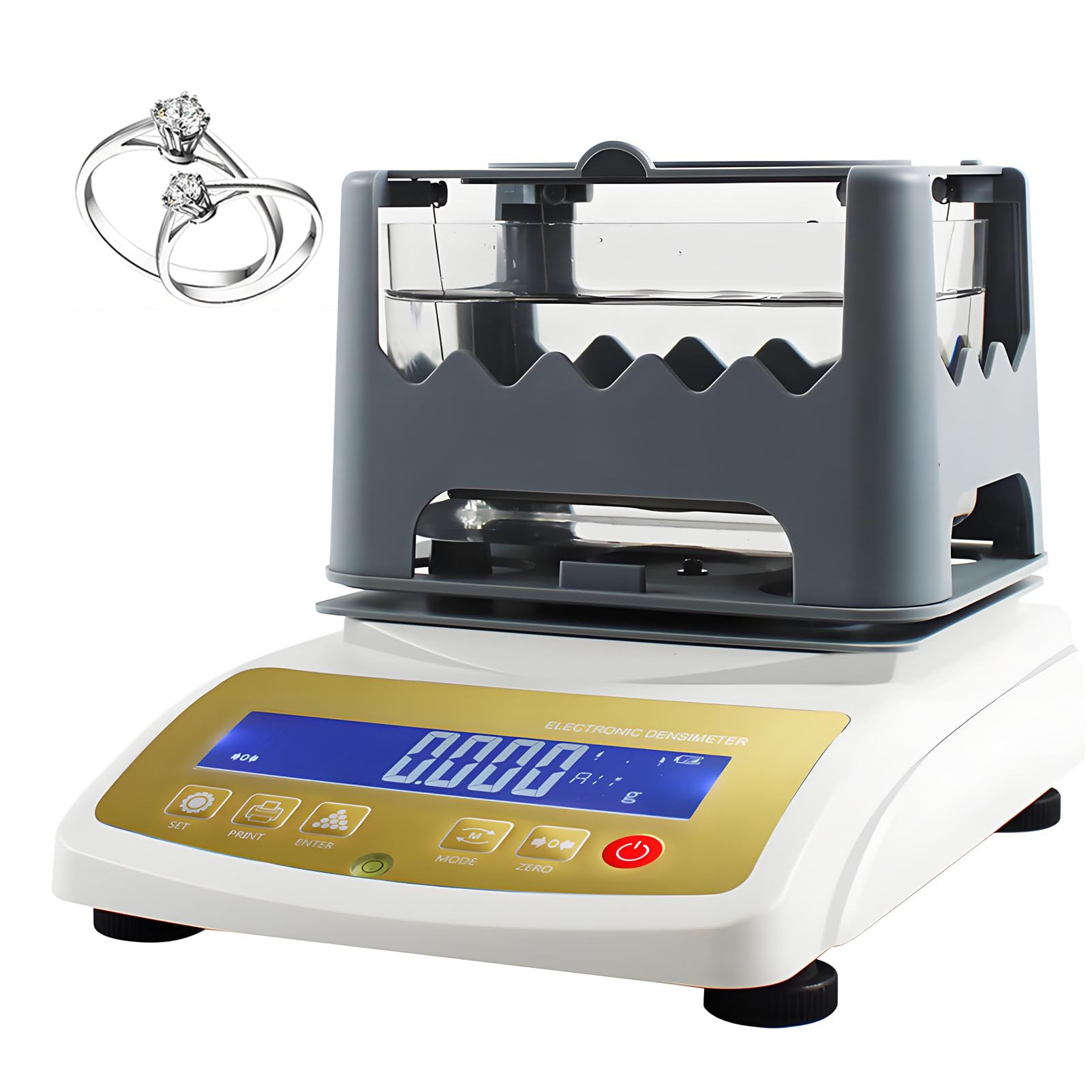 DUMIPME Precious Metal Testing,Gold Purity Analyzer, Karat Detector & Density Tester, Electronic Verification for Jewelry Industry, Banks, Research Labs 0.01/0.001g Precision Balance 600K