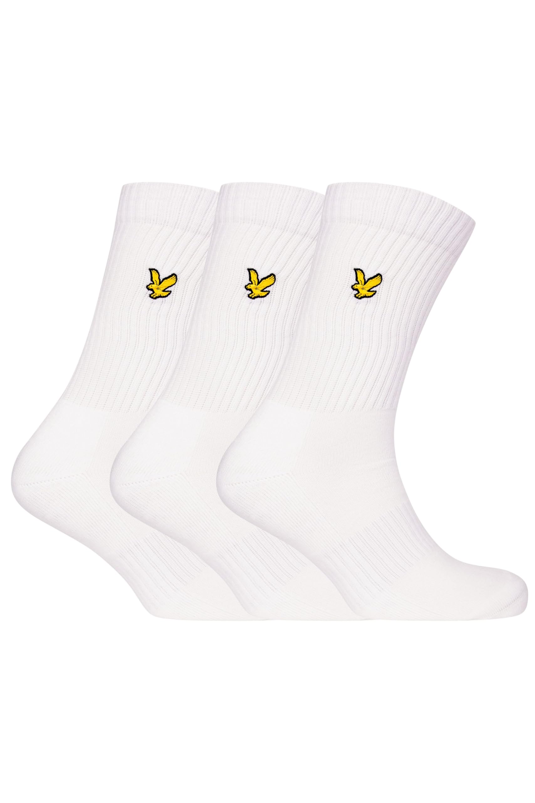 Lyle And Scott Men's White Crew Socks in Size 7 - 11, Sports Direct