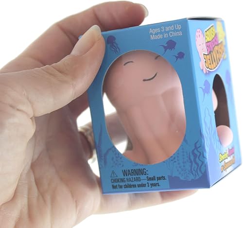 Miniatura 3 de Curious Minds Busy Bags Juego de 2 bolas de estrés rellenas de medusas suaves en crema Doh bolas sensoriales blandas y pegajosas regalo para amantes