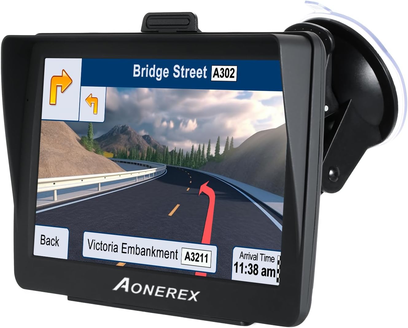 Sat Nav, Aonerex GPS Navigation for Car Truck Lorry HGV LGV Motorhome, 7 inch Touch Screen with