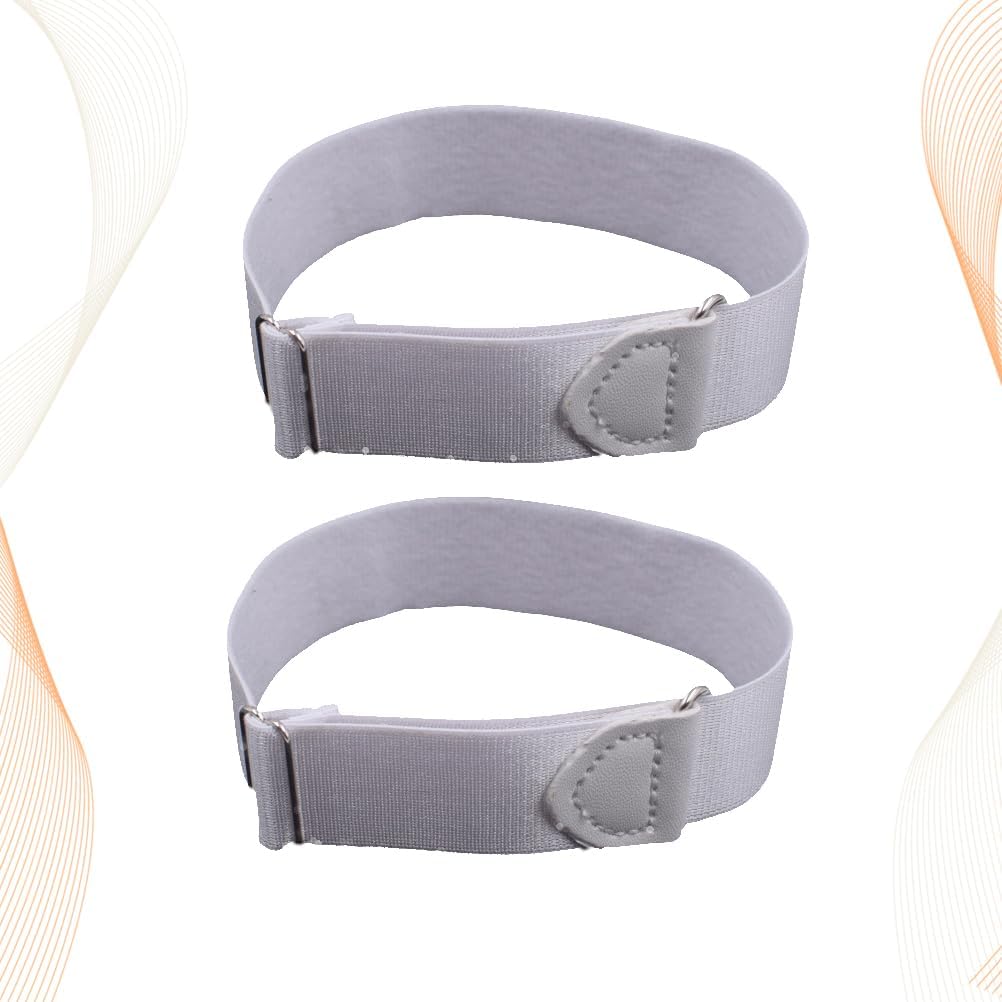 HEALLILY Adjustable Anti-Slip Sleeve Holders for Women and Men 2-Pack Shirt Sleeve Garters to Secure Rolled Sleeves for Work Casual and Outdoor Activities