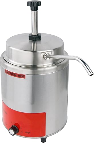 Miniatura 6 de Clivia Calentador de queso comercial con boquilla calentada, calentador de alimentos y dispensador de bomba de calor, dispensador de dulce caliente