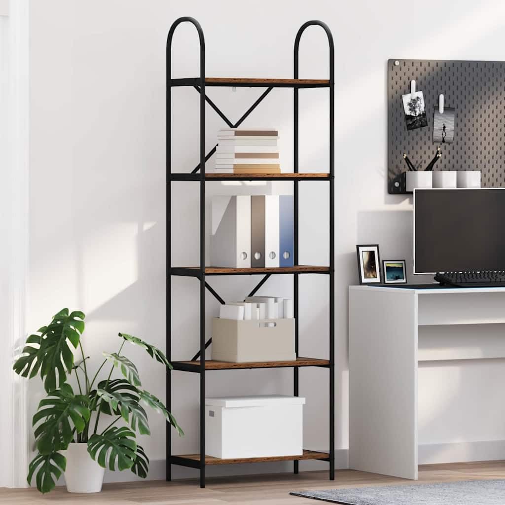 Libreria 5 Livelli 60x30x183 cm Scaffale Industriale