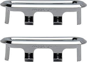 MroMax 2 Pcs Silver Oval Ring Bathroom Kitchen Overflow Plug