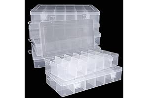 Nail Dip Organizer's Six-Pack Clear Grid Box