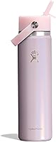 Vista 106 de Hydro Flask - Boca ancha, tapa con popote flexible, color negro (Black), 32 onzas