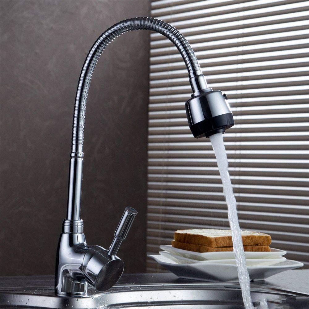 Mitigeur cuisine en cuivre rotatif pour simplifier votre quotidien