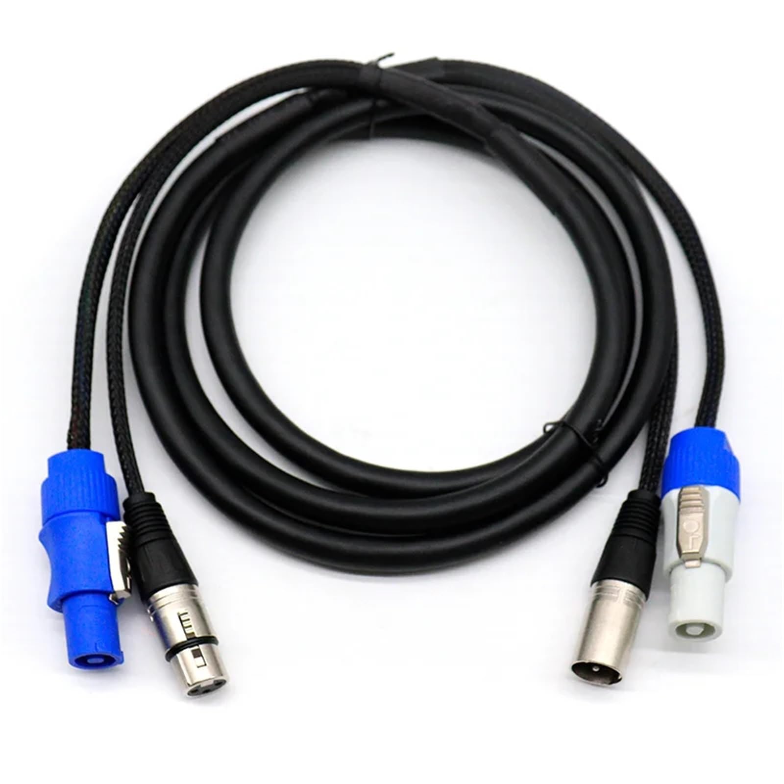 Elastyczny kabel Combo XLR 3 x 1,5 mm² (1 m, 2 m, 3 m, 5 m) do reflektorów scenicznych (2 metry)