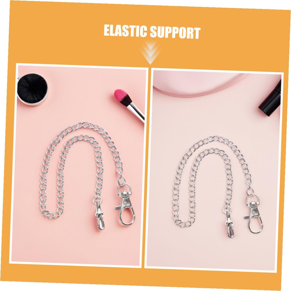 2pcs Clip Pocket Watch Chains for Men with Lobster Clasp, Metal Jean Belt Chains, Vintage Vest and Pants Accessories for Daily Wear and Parties