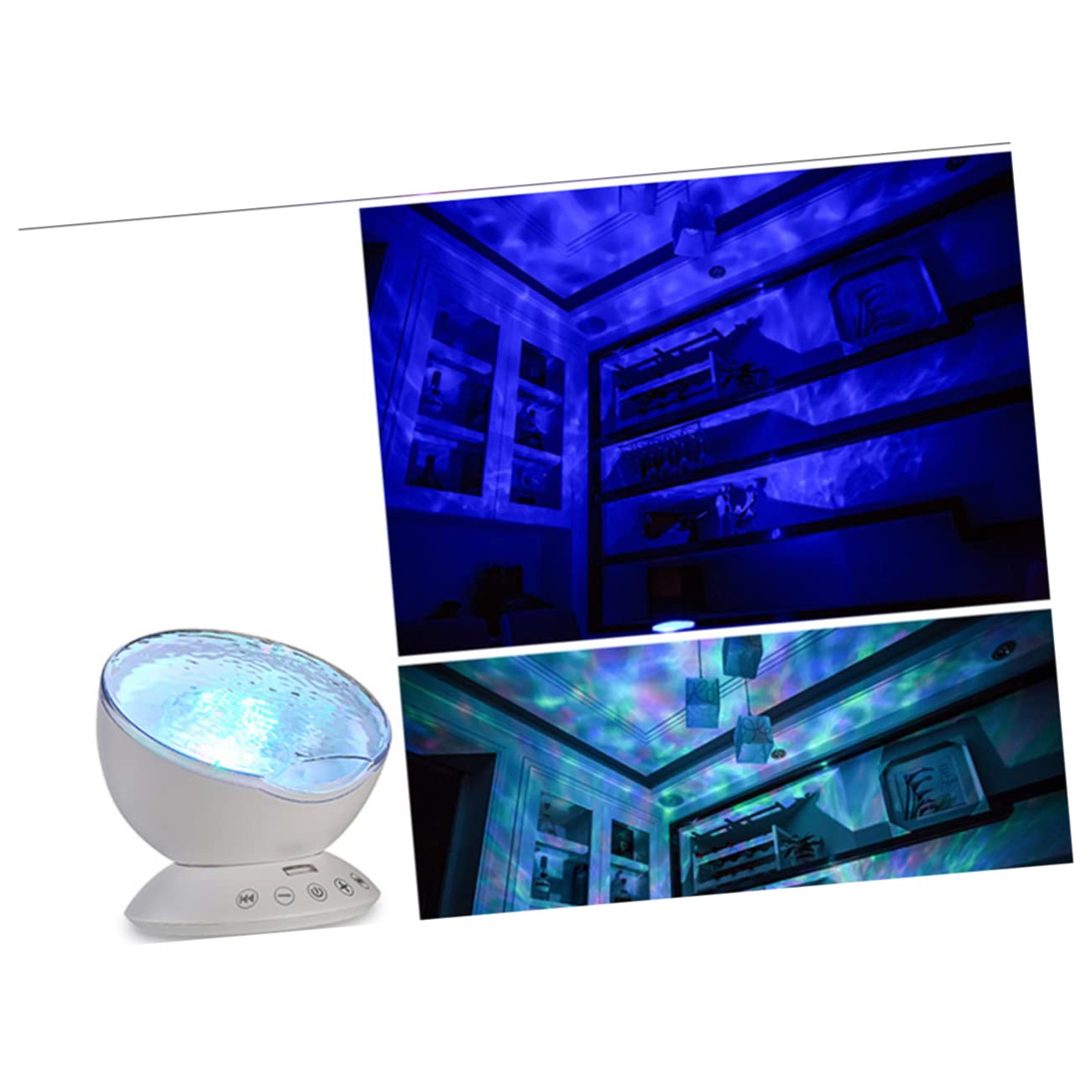 Veilleuse à Projection Océan Multicolore pour Garçon et Filles, Lumière PVC