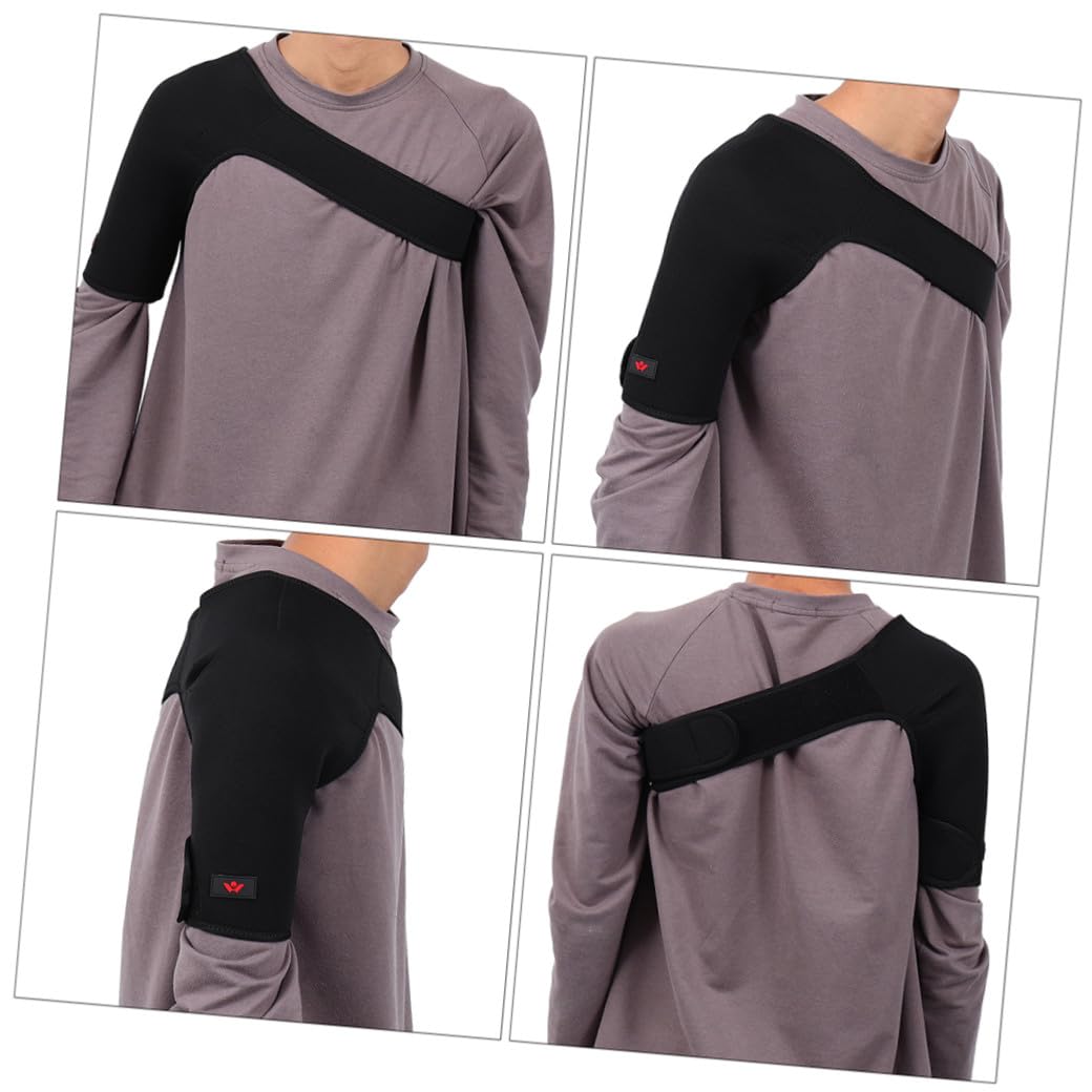 2pcs Adjustable Breathable Shoulder Support Brace for Left and Right Shoulder Fitness Stabilizer Belt for Injury Prevention and Relief Xl Size Protector for Workout and Sports