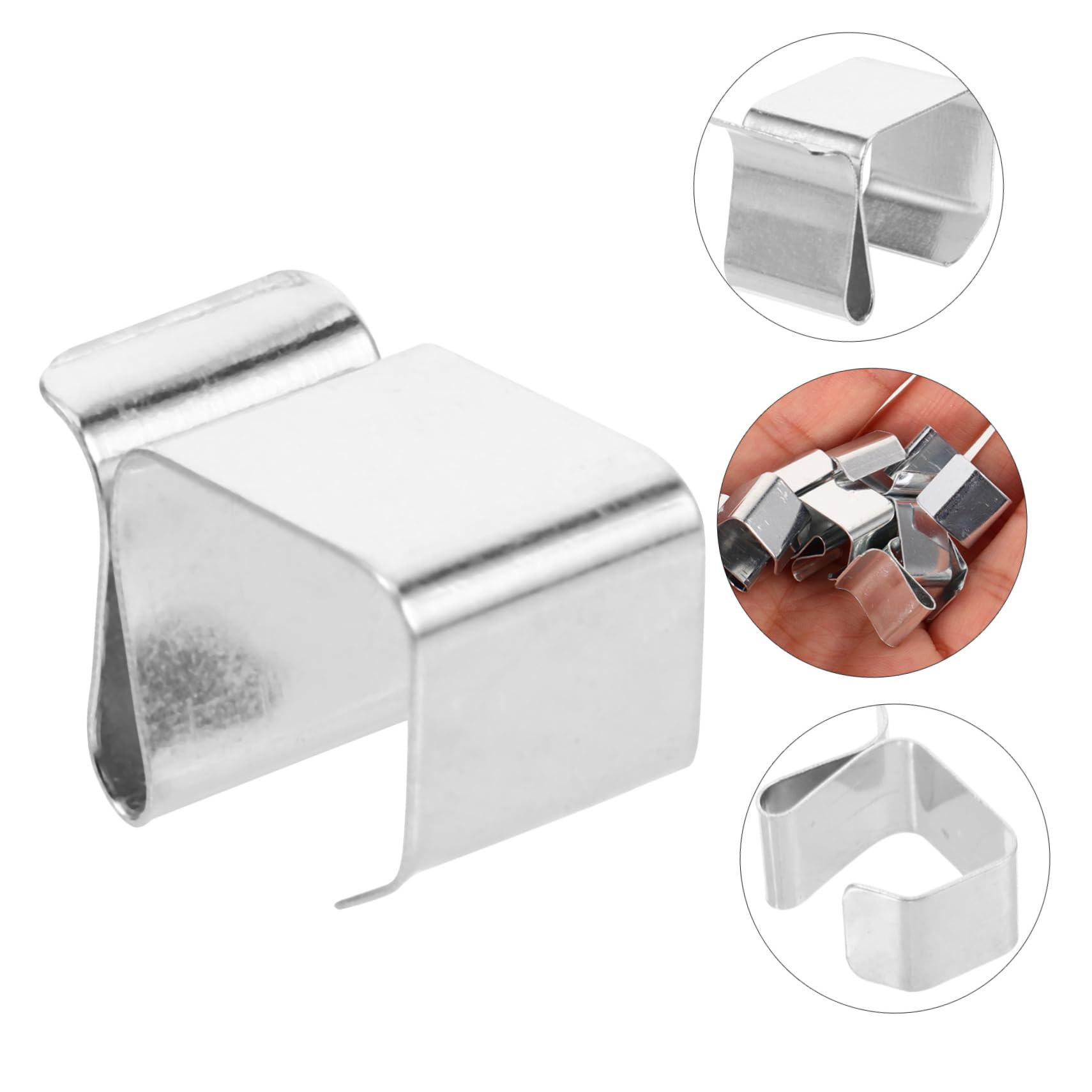 Artibetter 250piezas Clips Para Colgar Luces De Exterior Soportes De Metal Para Cadenas De Luces Navideñas Clips Para Decoración De Fiestas y Eventos