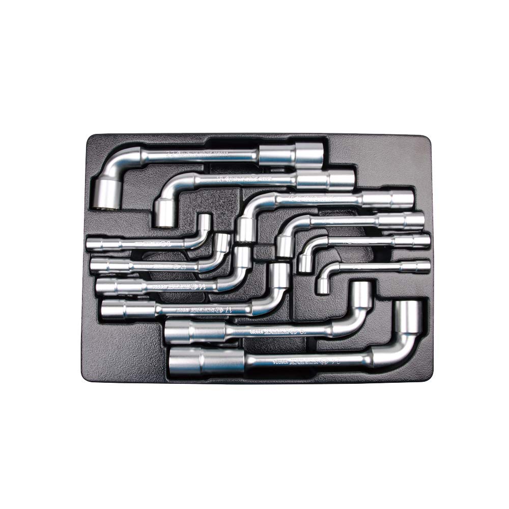 KING TONY 91812MR Termoformado 12 Wrenchs Pipa 8, 10-14, 16-19, 22, 24mm for DIYers & Professionals