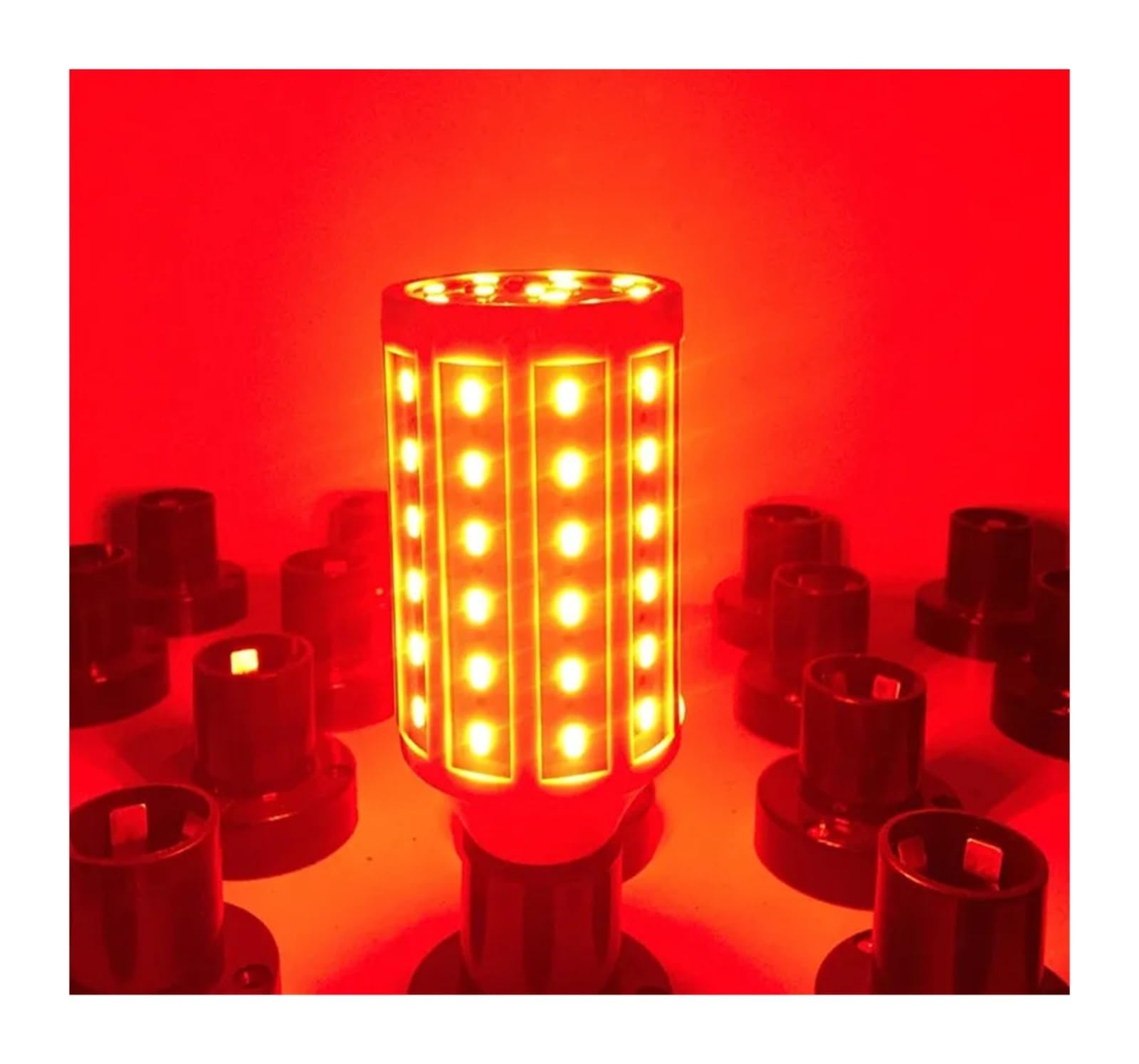 3 Szt. Światło LED Do Uprawy Czerwone Niebieskie Zielone Kukurydziane E27 E26 E14 Lampa Szklarni Niskie ZużYcie Energii(Red,72 LEDS)