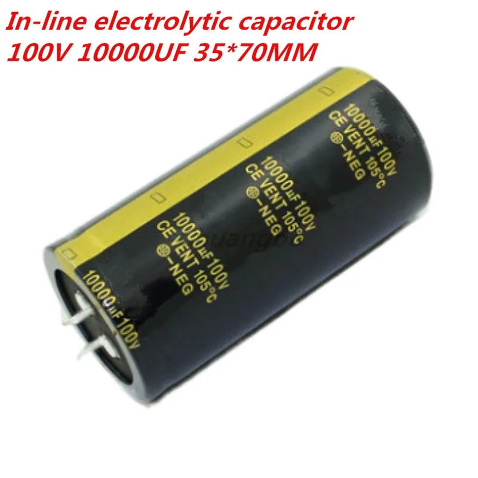 Condensador electrolítico de Audio, 2 uds., 100V10000UF, 35x70MM, for amplificador de Audio Hifi, altavoz de baja ESR de alta frecuencia