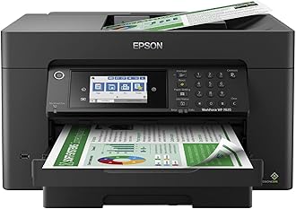 Epson Workforce Pro WF-7820 Wireless All-in-One Wide-Format Printer with Auto 2-Sided Print 13" x 19", Copy, Scan & Fax, 50-Page ADF, 250-sheet Paper Capacity, Works with Alexa, Large Black