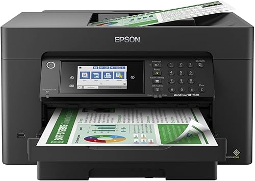 Miniatura 6 de EPSON, WorkForce Pro WF-7820 - Impresora inalámbrica todo en uno de gran formato con impresión automática a 2 caras hasta 13x19 pulgadas, capacidad