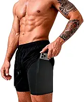 Shorts Bermuda 2 Em 1 Sandrini Masculino Compressão Sport