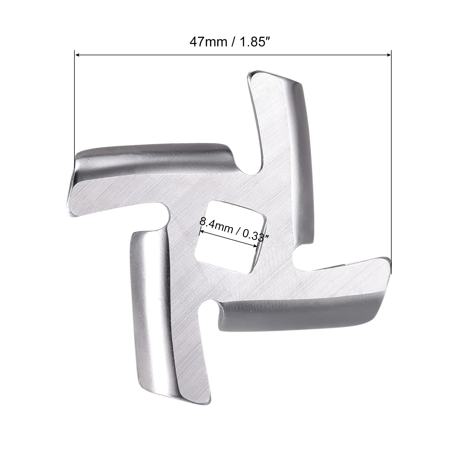 MECCANIXITY Meat Grinder Blade 47mm Stainless Steel Knife Cutter Replacement for Grinders