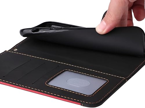 Miniatura 6 de Asuwish Funda de teléfono para Samsung Galaxy S9 Plus con protector de pantalla de vidrio templado y cubierta de cuero con tapa para tarjeta de
