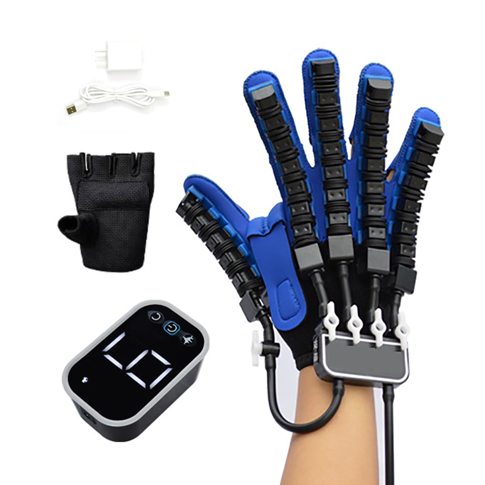 SXSLTSA Upgraded Rehabilitation Robot Gloves, Memory Function Robotic Glove for Stroke Recovery Therapy Device, Paralysis Arthriti Patient Physical Reabilitech