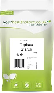 yourhealthstore Unmodified Tapioca Starch 500g, Gluten Free, Non GMO.