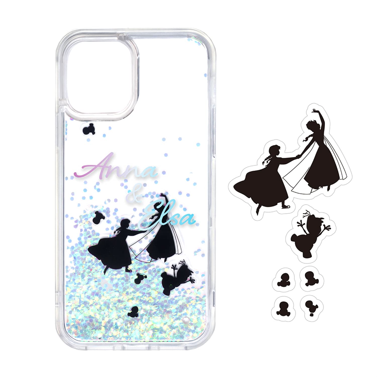 Premium Style iPhone 12 mini用 グリッターケース [『アナと雪の女王』] PG-DLQ20F04FRZ