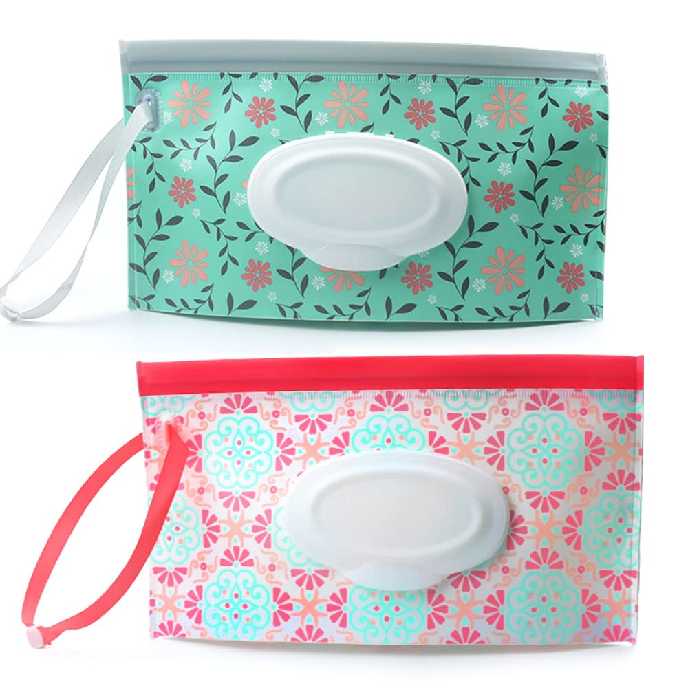 Baby Wipe Dispenser,Portable Refillable Wipe Holder Wipe