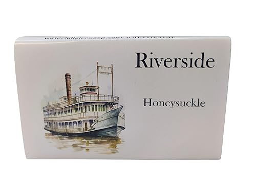 Barra de jabón de madreselva Riverside con crema hidratante de mantequilla kokum