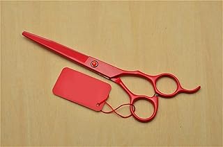 SDLION Cortapelos Color Rojo Tijeras Profesionales para Cabello Humano Tijeras de peluquería Tijeras de Corte Tijeras de Adelgazamiento