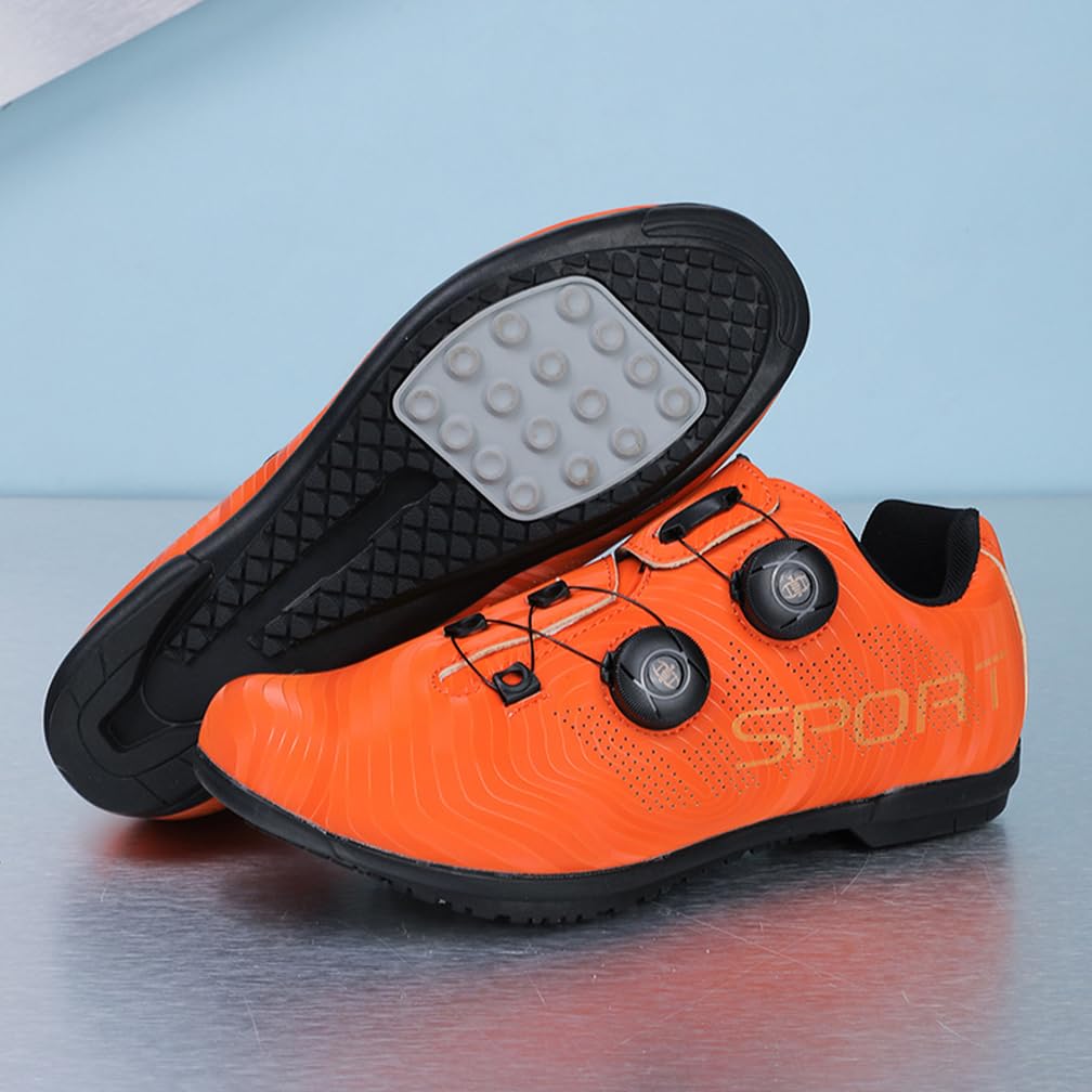 Zapatillas De Ciclismo Hombre Mujere con Suela De Goma Zapatillas De Bicicleta De Montaña Y Carretera Antideslizante Ligeros Sin Calas para Deportes al Aire Libre