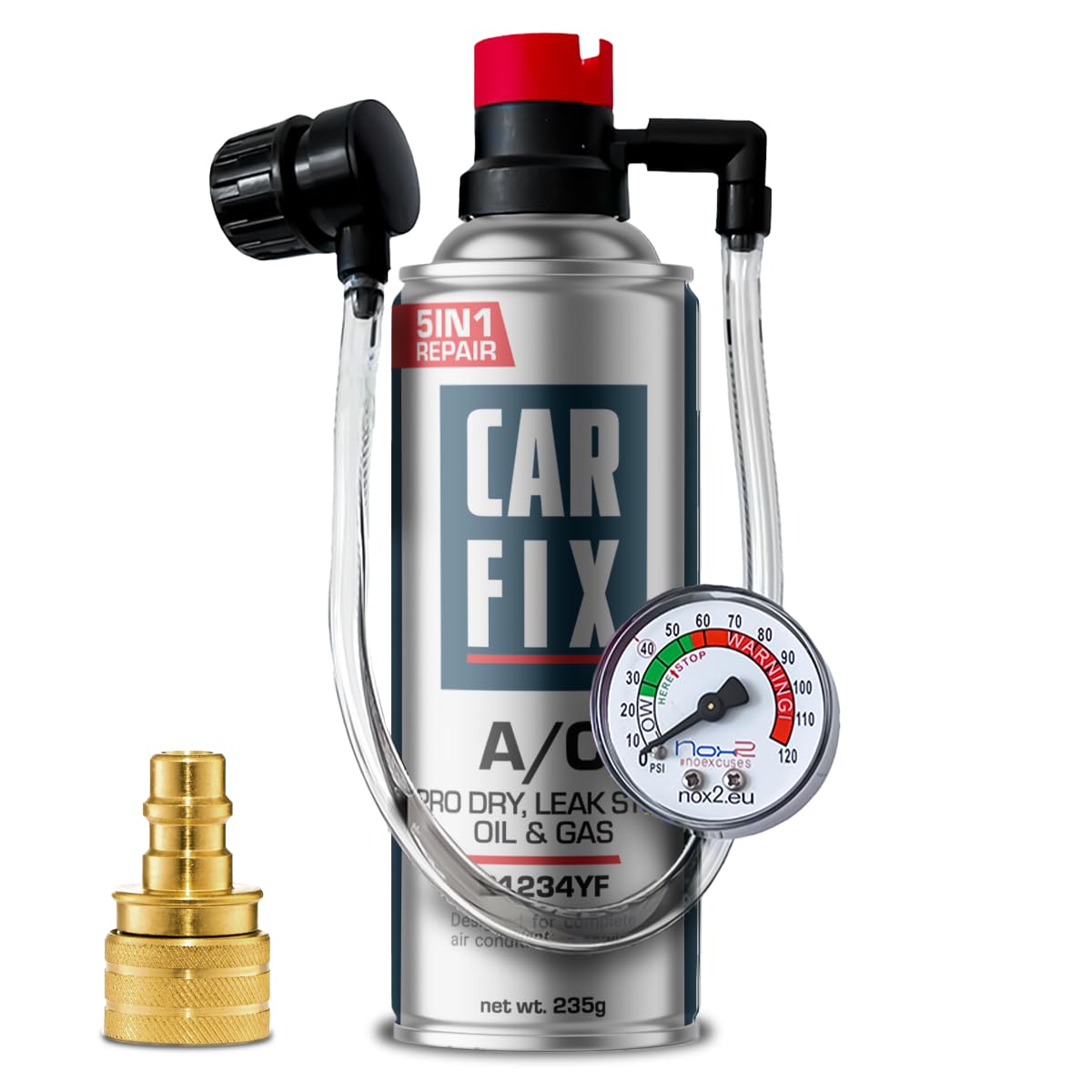 sustituto r1234yf, Sellador, refrigerante para aire acondicionado de automóviles, equivalente a 660 g, 1 lata, 5 en 1, 235g,