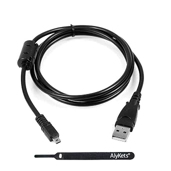 Replacenment USB Cable Cord Battery Charger for Sony Cybershot Cyber-Shot DSCH200, DSCH300, DSCW370, DSCW800, DSCW830, DSC-H200, DSC-H300, DSC-W370, DSC-W800, DSC-W830