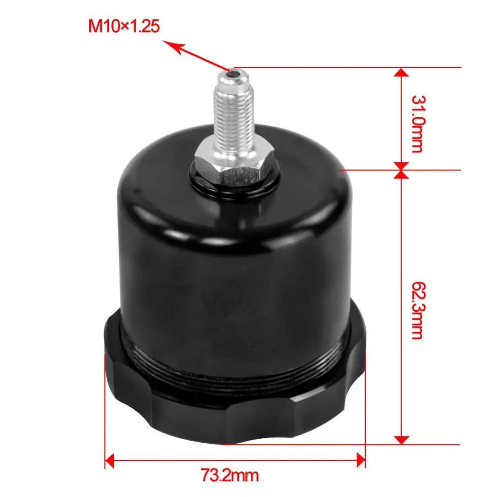 KSTE Frein A Main Hydraulique, Universal Racing Drift Frein à Main hydraulique du réservoir d'huile E-Frein Réservoir de Liquide Noir