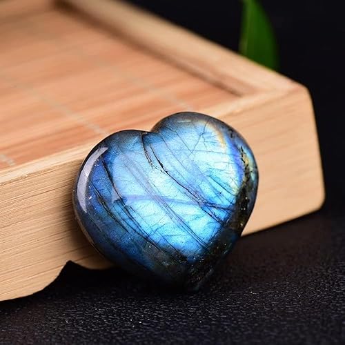 Miniatura 3 de Labradorita de cristal natural, labradorita natural, decoración de amor, piedra lunar, cristal curativo, cristal original