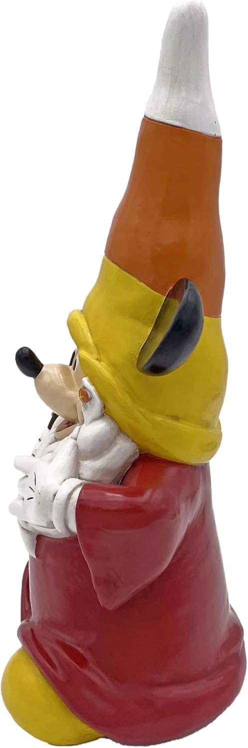 Disney Mickey Mouse Trick or Treat Gnome Halloween Outdoor Garden Statue, 10 inches Tall, Officially Licensed Disney Product