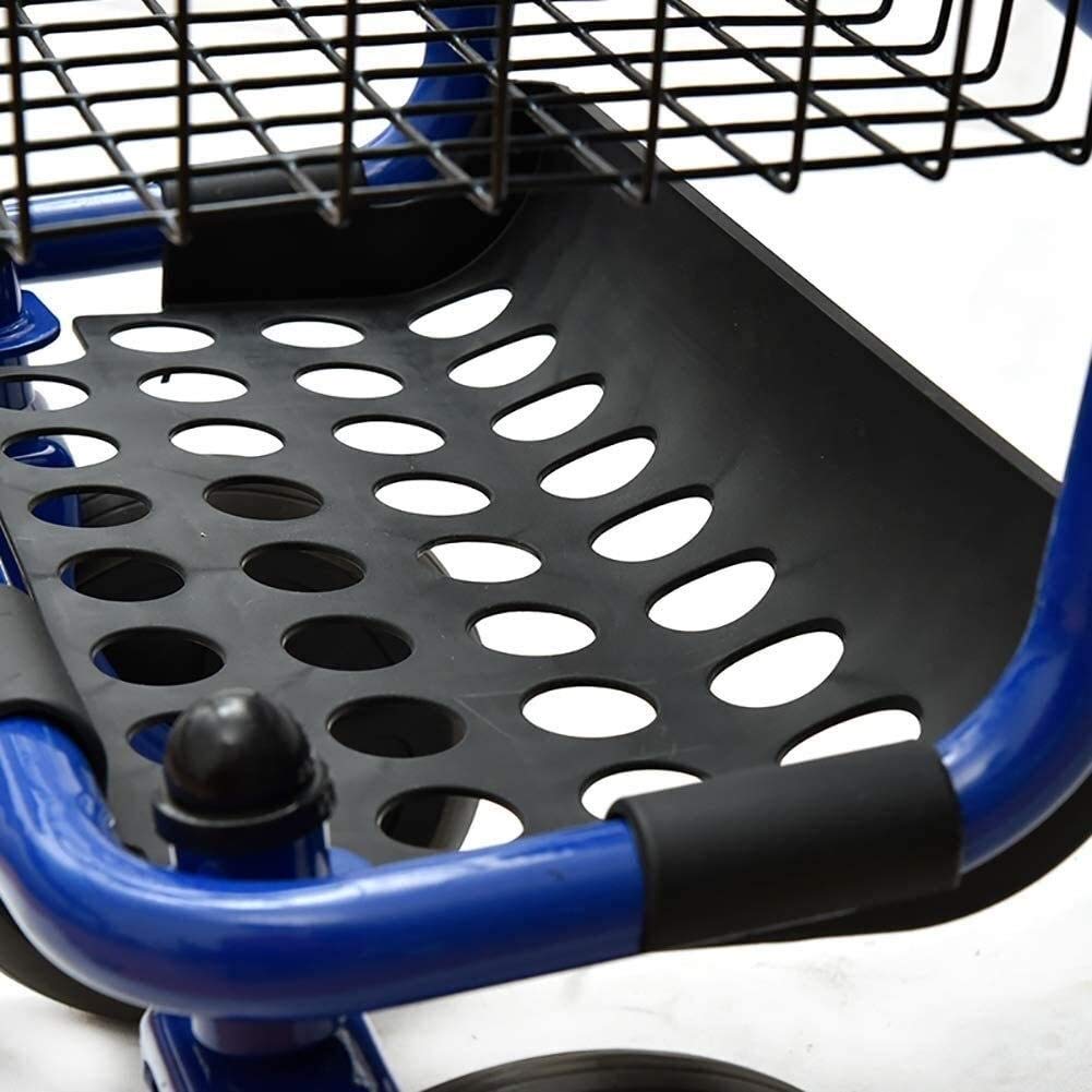 Chodziki dla seniorów, chodzik rollator, dla osób niepełnosprawnych, z koszem do przechowywania i platformą, kółka
