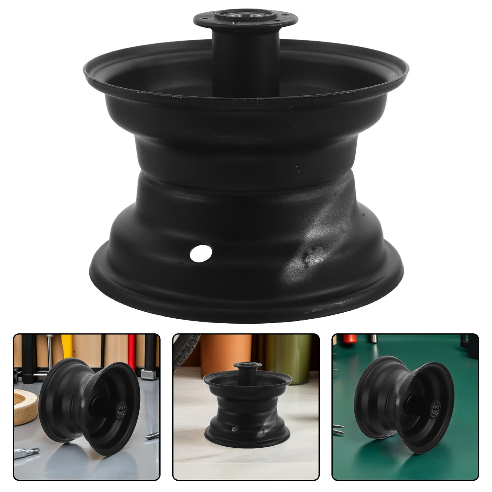 Moyeu de Disque pour Scooter Électrique Frein à Disque 10x6.00-6 pour Trottinette Électrique et Moped Jante 6 Trous