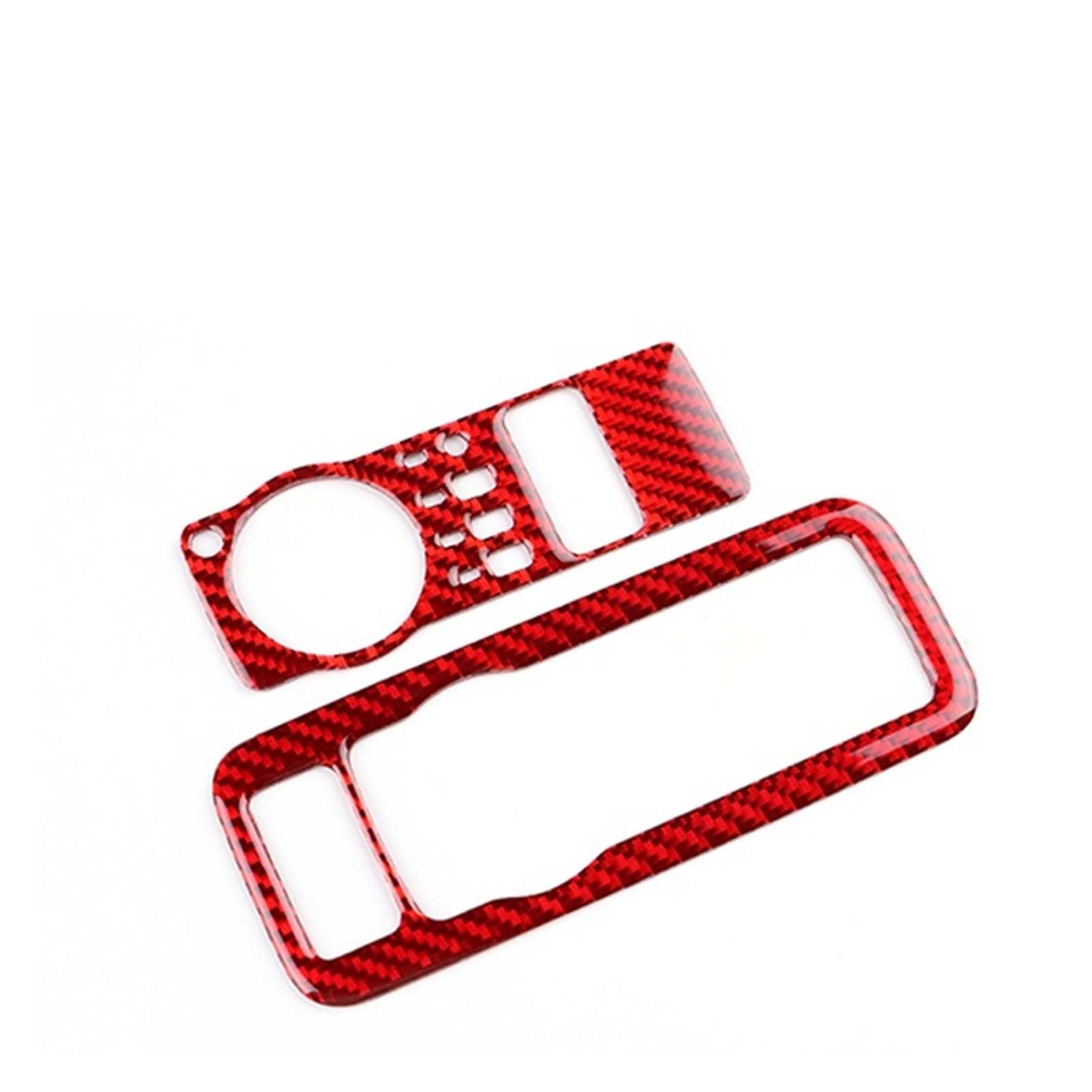 Cenxii Red Carbon Car Trim Strip For Mustang Gt For Dark For Horse For Ecoboost 2024 2025 Lhd Rhd Car Headlight Switch Interior Trim Car Interior