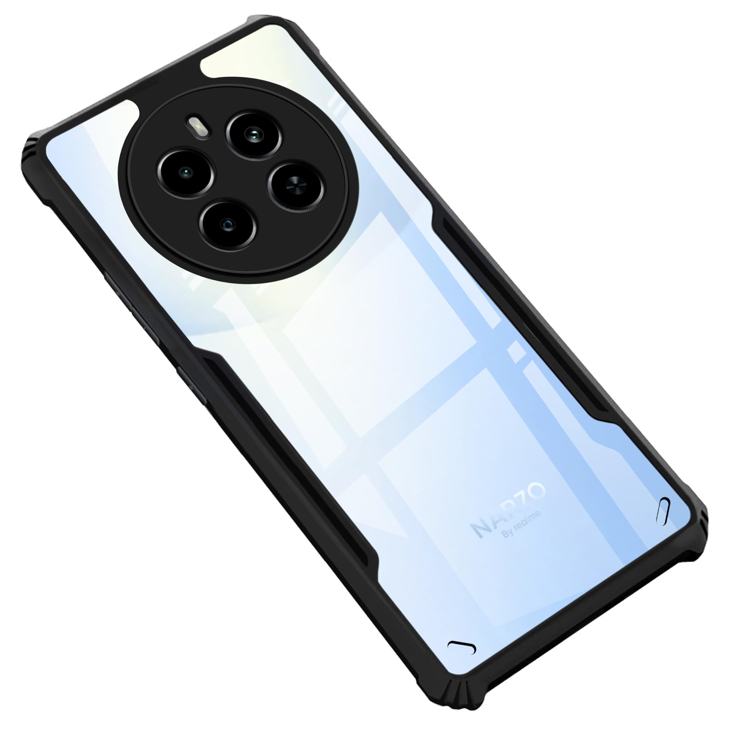 Zapcase Back Case Cover for Realme Narzo 70 5G | Compatible for Realme Narzo 70 5G Back Case Cover | Clear Case with Camera Protection | (TPU + PC | Matte Black) (B0D9NYK5LF) Amazon Price History, Amazon Price Tracker