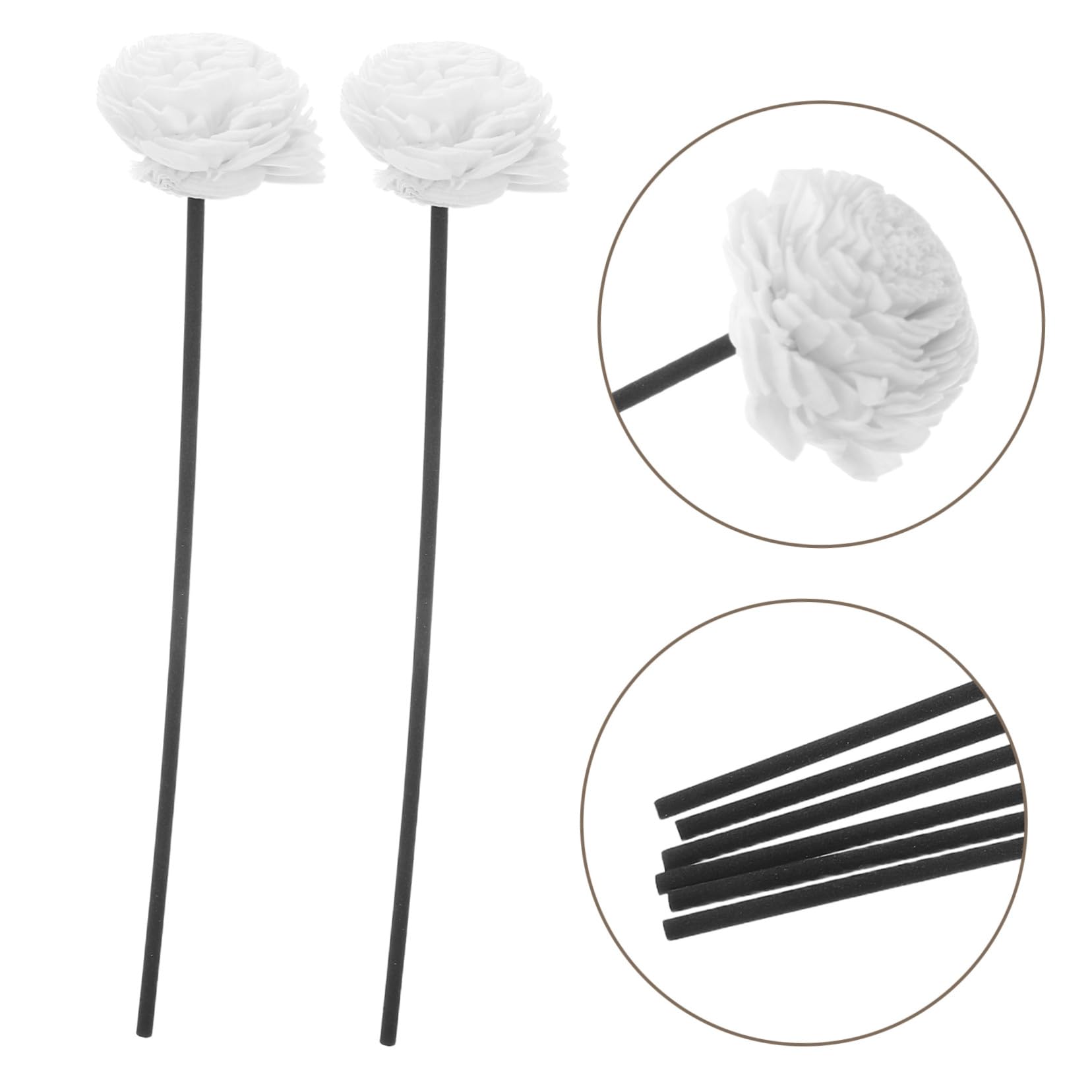 ABOOFAN 30 Stck. Aromatherapie Ätherisches Öl Flüchtige Stange Aromatherapie-papierstäbchen Natürliche Getrocknete Blütendiffusorstöcke Duftstäbchen Für Ätherische Öle Ballaststoff