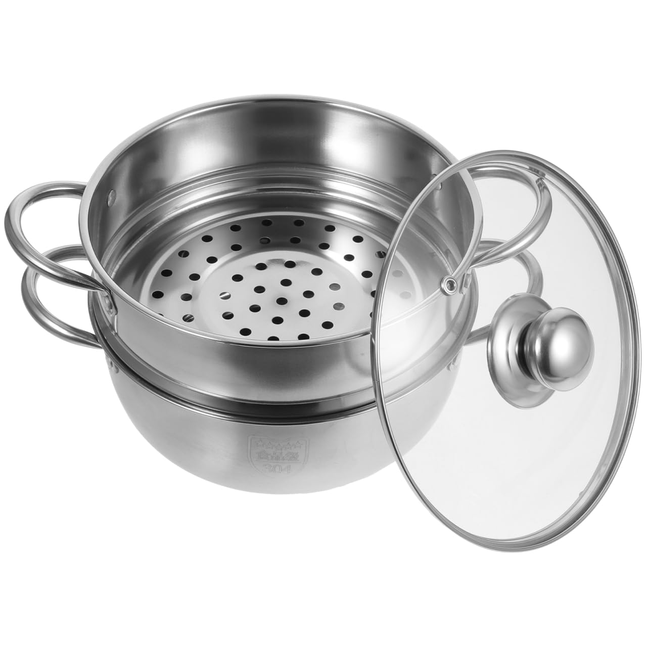 Olla de Vapor de Acero Inoxidable 1 Pieza, Capa Gruesa