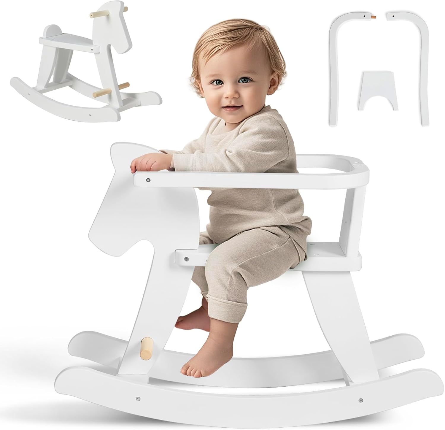 labebe - Wooden Rocking Horse