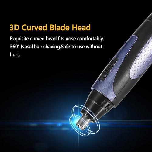 Miniatura 8 de Sonew Kit de recortadora eléctrica, juego de afeitadora eléctrica recargable automática para orejas, nariz, barba, cejas, depilación, afeitadora