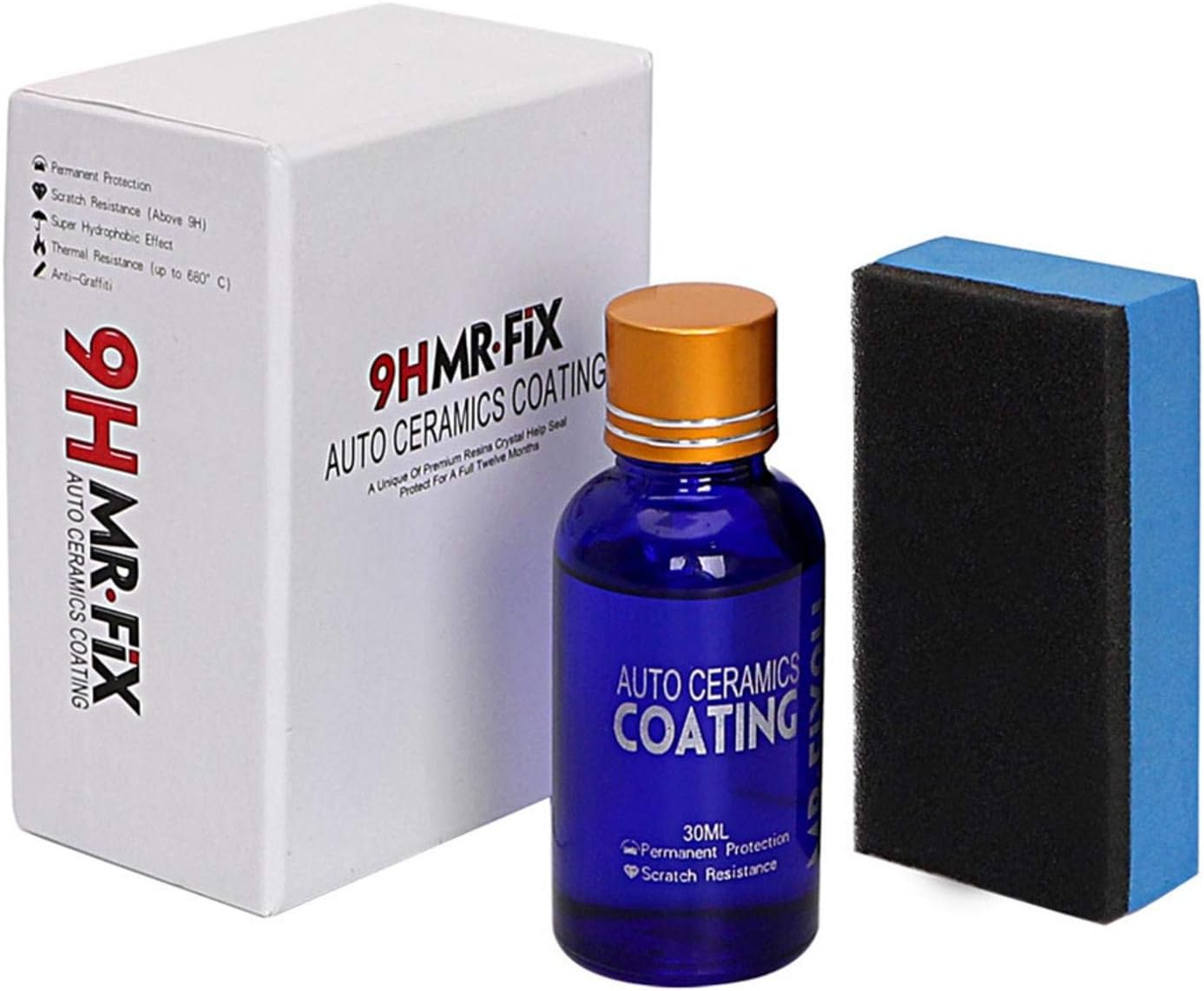 Ceramic Car Coating,9H Automotive Paint Coating Kit AntiScratch 30ml